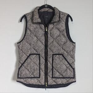 J. Crew Herringbone Puffer Vest